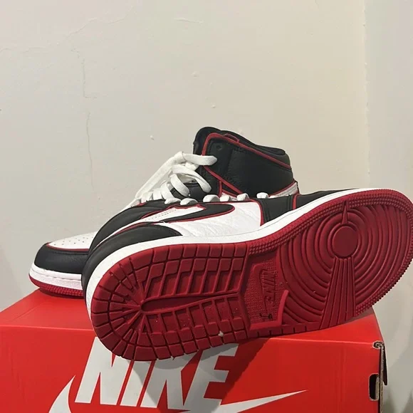 Red Black and White Air Jordan 1s - Picture 4 of 4